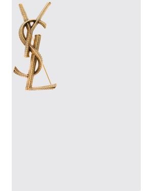 Saint Laurent Brooch - White