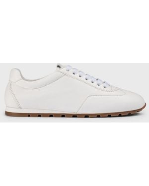 Doucal's Leather Sneakers - White