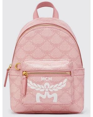 MCM Mini Backpack Visetos Monogram - Pink