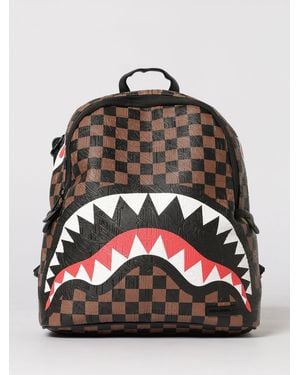 Sprayground Check 2 Emboss Savage Saffiano Faux Leather Check Backpack - Multicolour