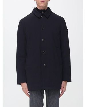 Peuterey Einreihiger Kurzer Mantel Suzuka Pag Aus Nylon Mit Primaloft-Technologie - Blau