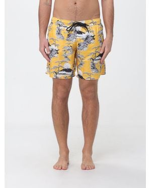 Mauna Kea Printed Technical Fabric Swimsuit - Yellow