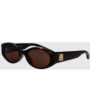 Balenciaga Lunettes De Soleil Bb0477Sa En Acétate - Blanc