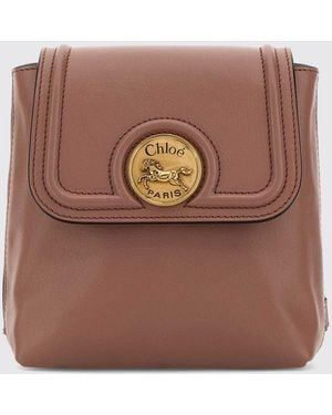 Chloé Chlo&Eacute Zaino Horse Medal - Marrone