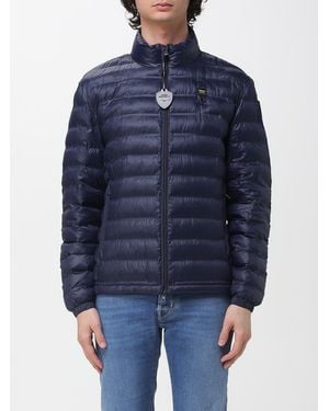 Blauer Padded Nylon Down Jacket - Blue