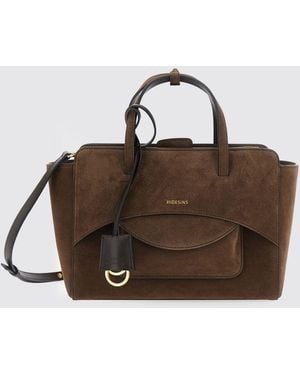 Helen Kaminski Bolso De Mano Flap De Piel De Ternera Con Doble Asa Y Charm - Marrón