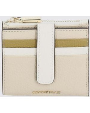 Coccinelle Grained Leather Wallet - Natural