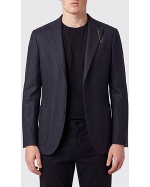 Santaniello Single-Breasted Blazer - Blue