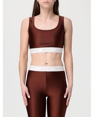 Just Cavalli Stretch Technical Fabric Crop Top - Red