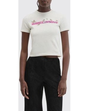 MACCAPANI Logo Viscose T-Shirt - White