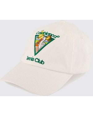 CASABLANCA Cotton Baseball Cap With Embroidered Logo And Adjustable Strap - White