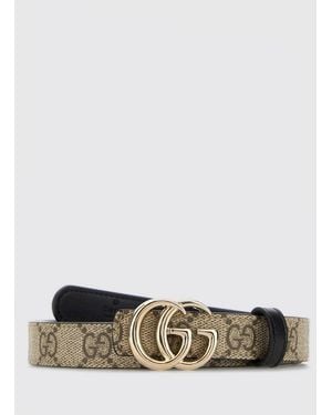 Gucci Cintura Gg Marmont Reversible - Bianco
