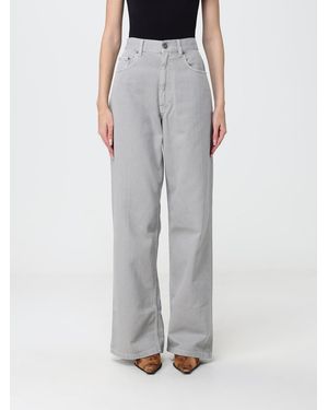 Phoebe Philo High-Waisted Wide-Leg Palazzo Jeans - Grey