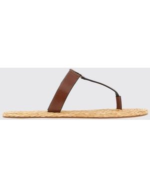 Saint Laurent Chanclas Babylone De Piel - Multicolor