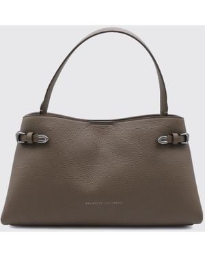 Brunello Cucinelli Bolso De Hombro De Piel Con Asa Plana Y Cierre Magnético - Multicolor