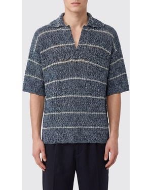 Roberto Collina Polo Herren - Blau