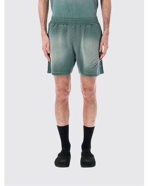 Represent Cotton Logo Jogging Shorts - Green