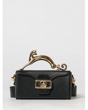 Lanvin Leather Bag With Sculptural Handle - Black