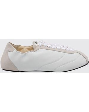 Repetto Silk Leather Trainers - White