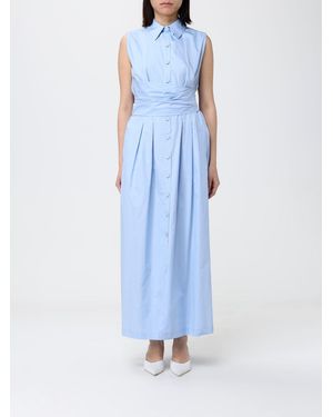 Hanita Cotton Shirtdress - Blue