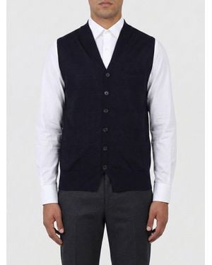 Ballantyne Knitted Vest - Blue