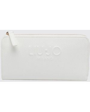 Liu Jo Saffiano Faux Leather Wallet - White