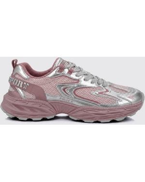 Philipp Plein Pulse X Fafs Low Top Trainers With Notched Sole - Pink