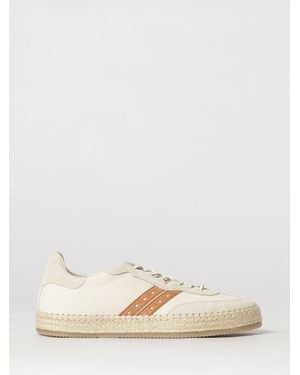 Woolrich Zapatillas De Twill De Algodón Y Ante - Neutro