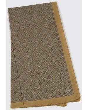 Saint Laurent Geometric Print Silk Twill Scarf - Green