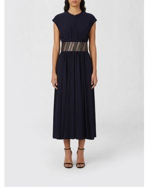 Alaïa Viscose Midi Dress - Blue