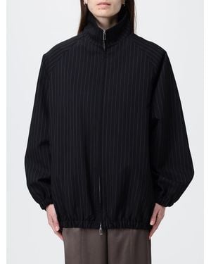 Frankie Shop Pinstriped Polyester Oversized Bomber - Blue