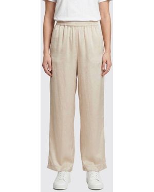 Aspesi Wide Leg Silk Pants - Natural