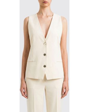 Twinset Classic Viscose Vest - Natural