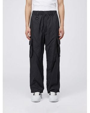 Y-3 Nylon Wired 3 Stripes Cargo Trousers - Black
