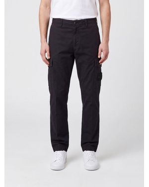 Stone Island Ghost Capsule Organic Cotton Cargo Trousers - Blue