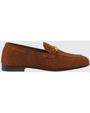 Versace Wildleder-Loafer Mit Medusa-Morsetto - Braun
