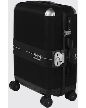 Fpm Milano Bank Spinner Otr Suitcase - Black