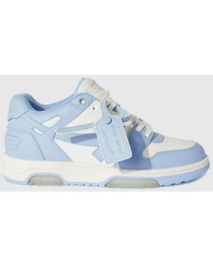 Off-White c/o Virgil Abloh Out Of Office Leather Trainers - Blue