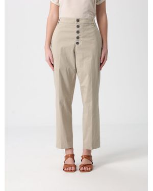Dondup Rose Cotton Pants - Natural