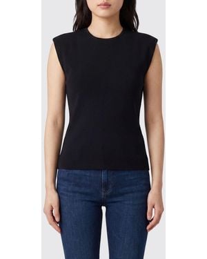 P.A.R.O.S.H. Slim Fit Sleeveless Crewneck Top P.A.R.O.S.H - Blue