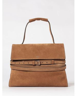 Moschino Tie Me Suede Bag - Brown