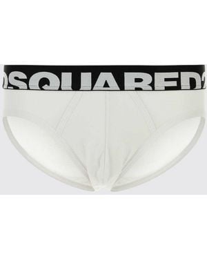 DSquared² Slip De Jersey De Algodón Elástico - Blanco