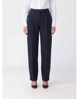 Brunello Cucinelli Pantaloni Sartoriali A Gamba Larga - Blu