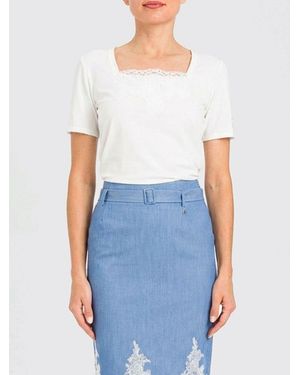 Twinset Cotton T-Shirt - Blue