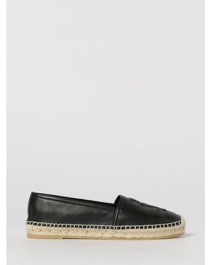 Saint Laurent Leather Espadrilles - White