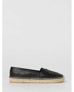 Saint Laurent Leather Espadrilles - White