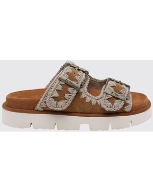 Mou Bio Suede Sandal - Brown