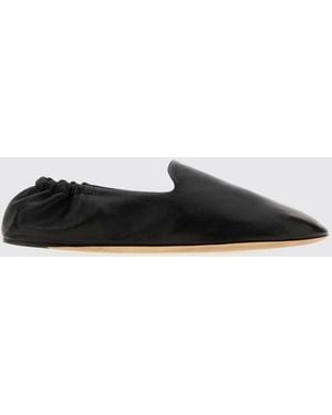 The Row Casa Ballerinas Von Aus Lammleder Mit Elastischem Fersenriemen - Weiß