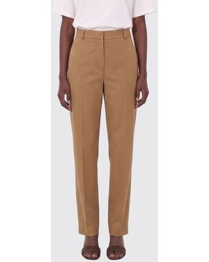 Moschino Cotton Slim Fit Trousers - Natural