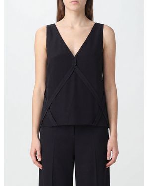 MM6 by Maison Margiela V-Neck Sleeveless Top - Blue